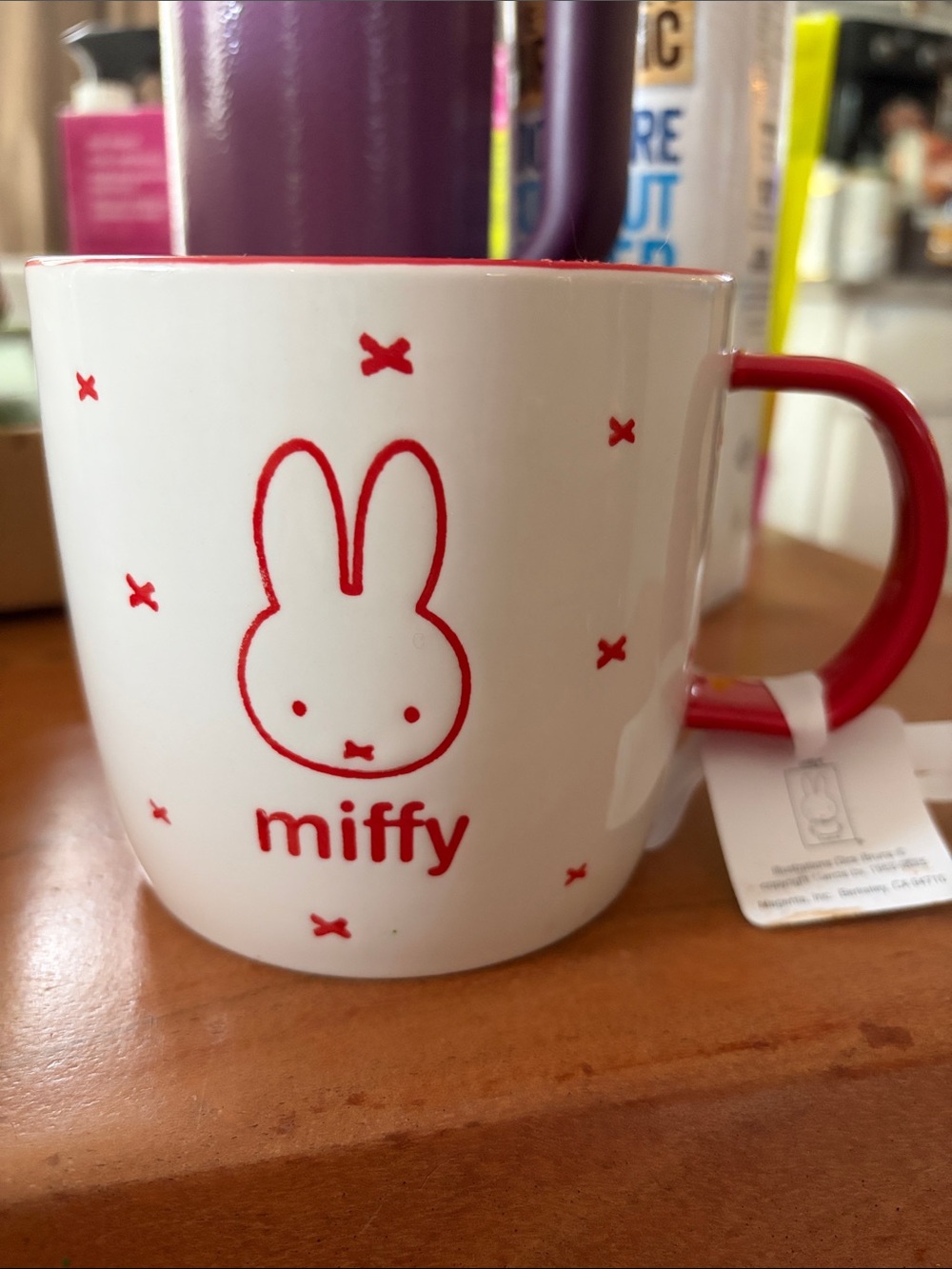 miffy White and Red Ceramic Coffee Mug